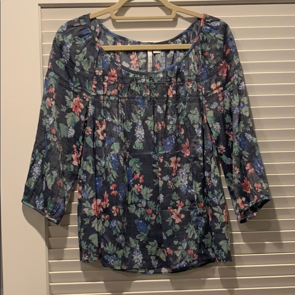 Lauren Conrad Floral Blouse